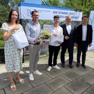 Die Gewinner des Gründerpreises 2025 in Dessau-Roßlau.